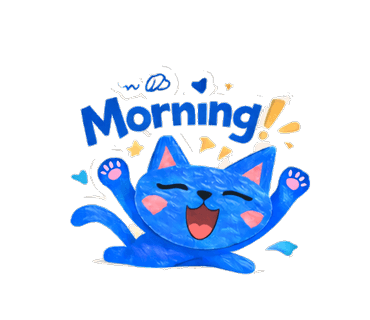 Blue Zippy Cat sticker 5