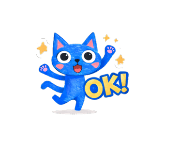 Blue Zippy Cat sticker 7