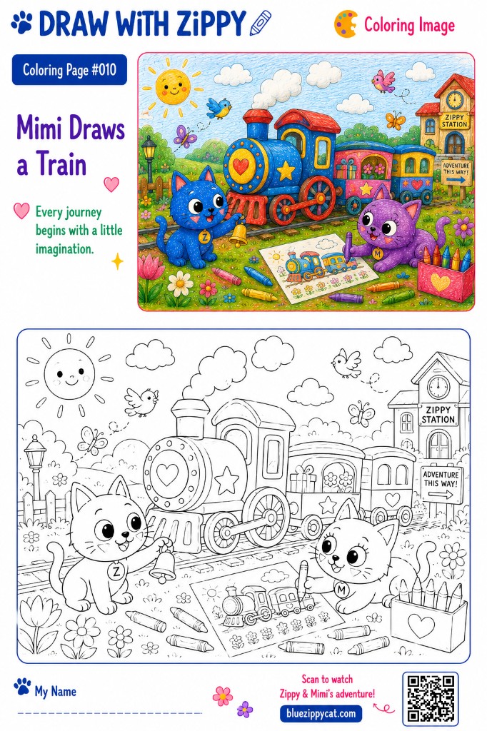 Mimi Draws a Train 🚂 thumbnail